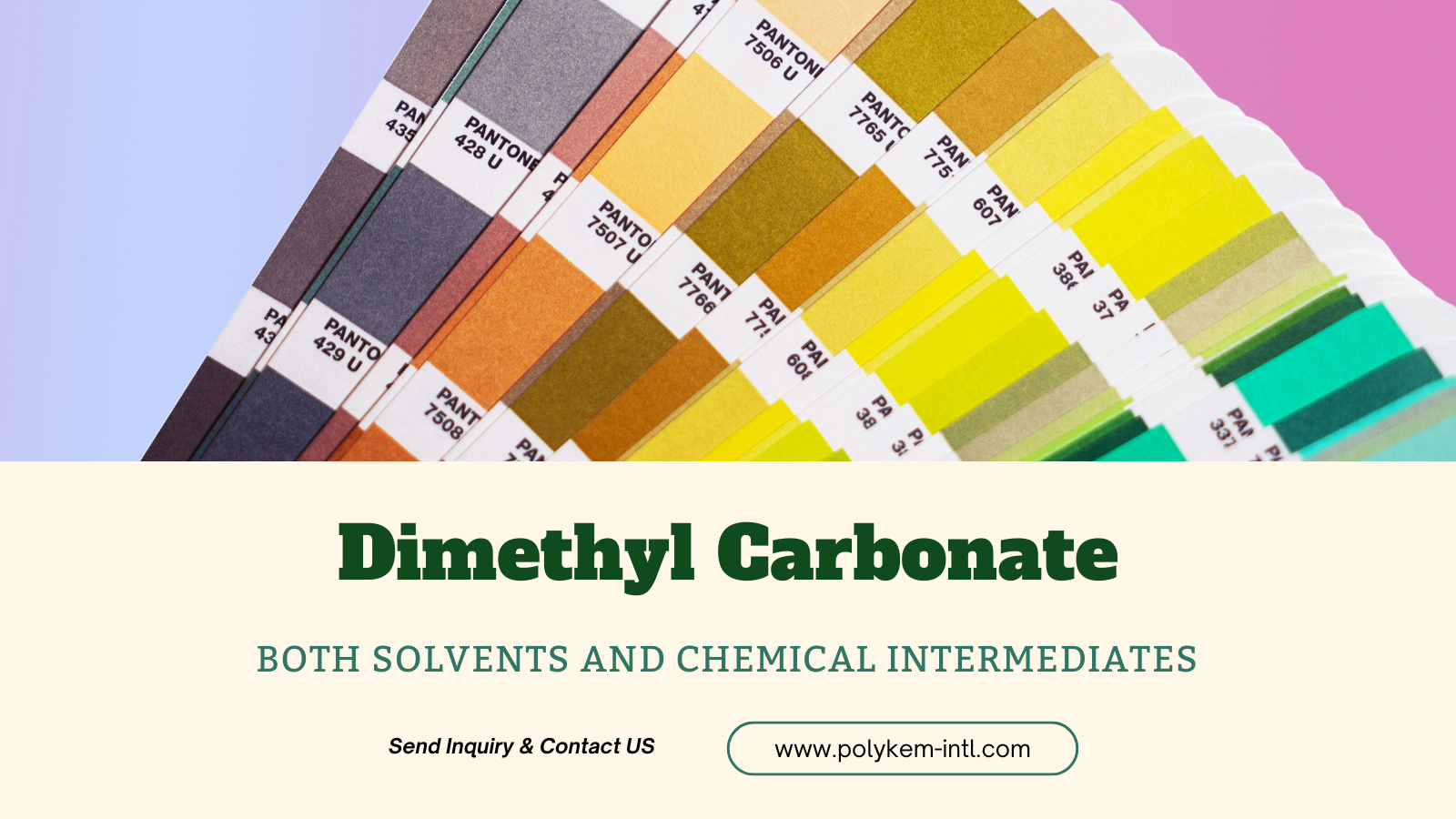 Carbonate de diméthyl polykem (DMC): Double avantages à solvant et à intermédiaire chimique