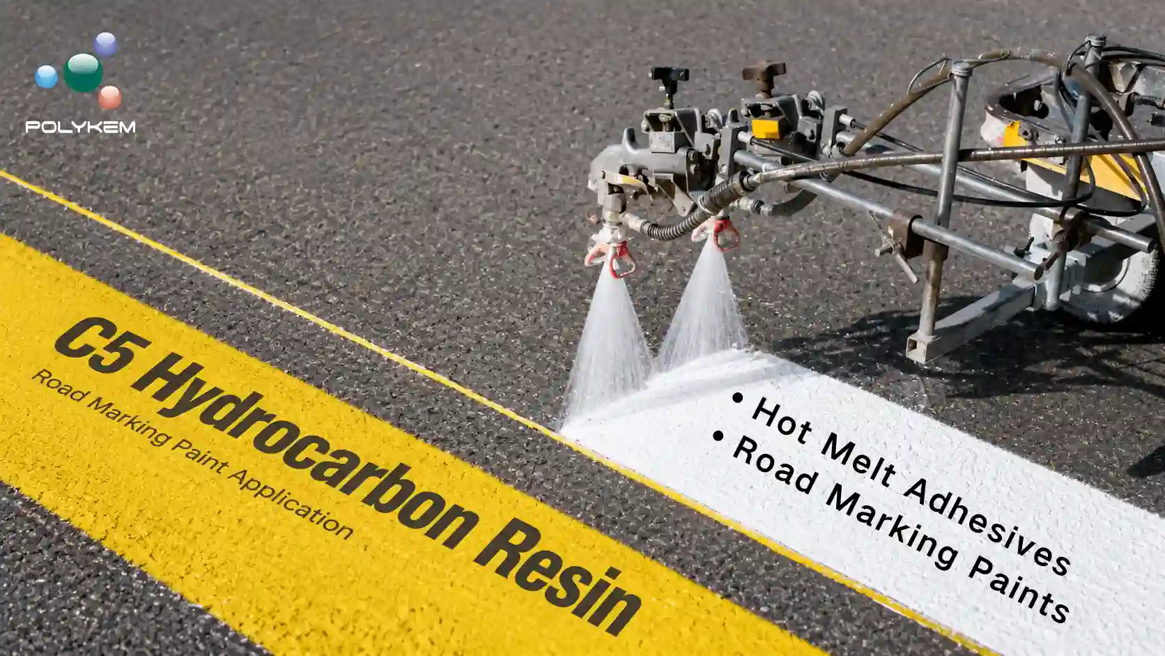 Résine d'hydrocarbure C5 dans les adhésifs thermofusibles et les peintures de marquage routier