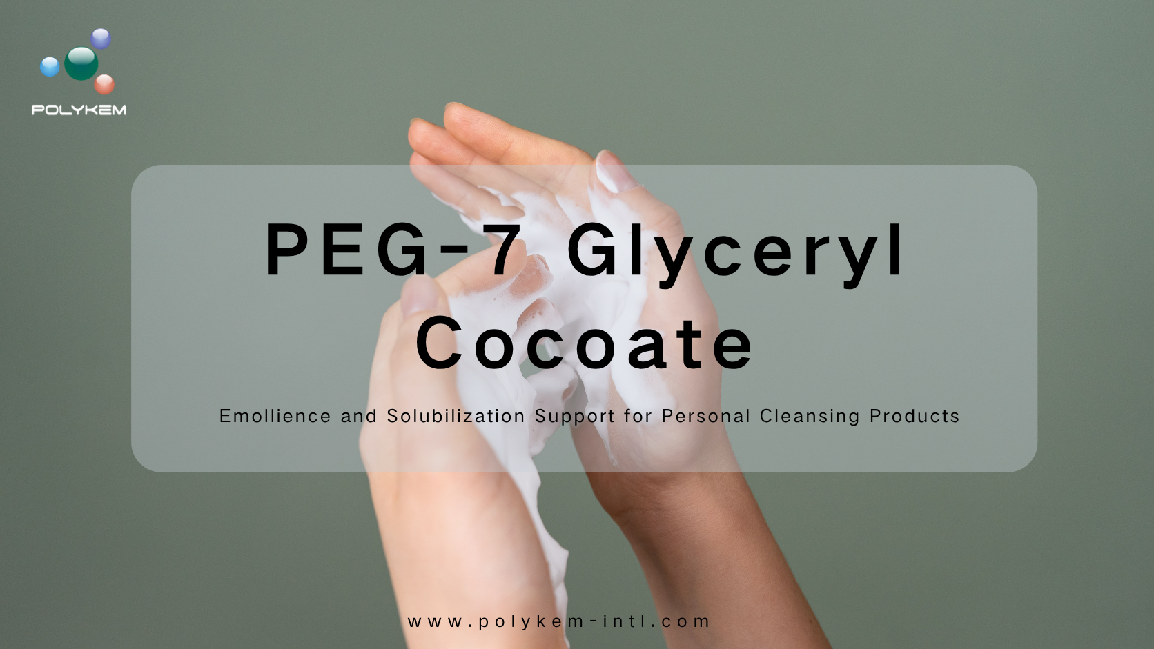 PEG-7 Glyceryl Cocoate pour nettoyants pour le corps et démaquillants